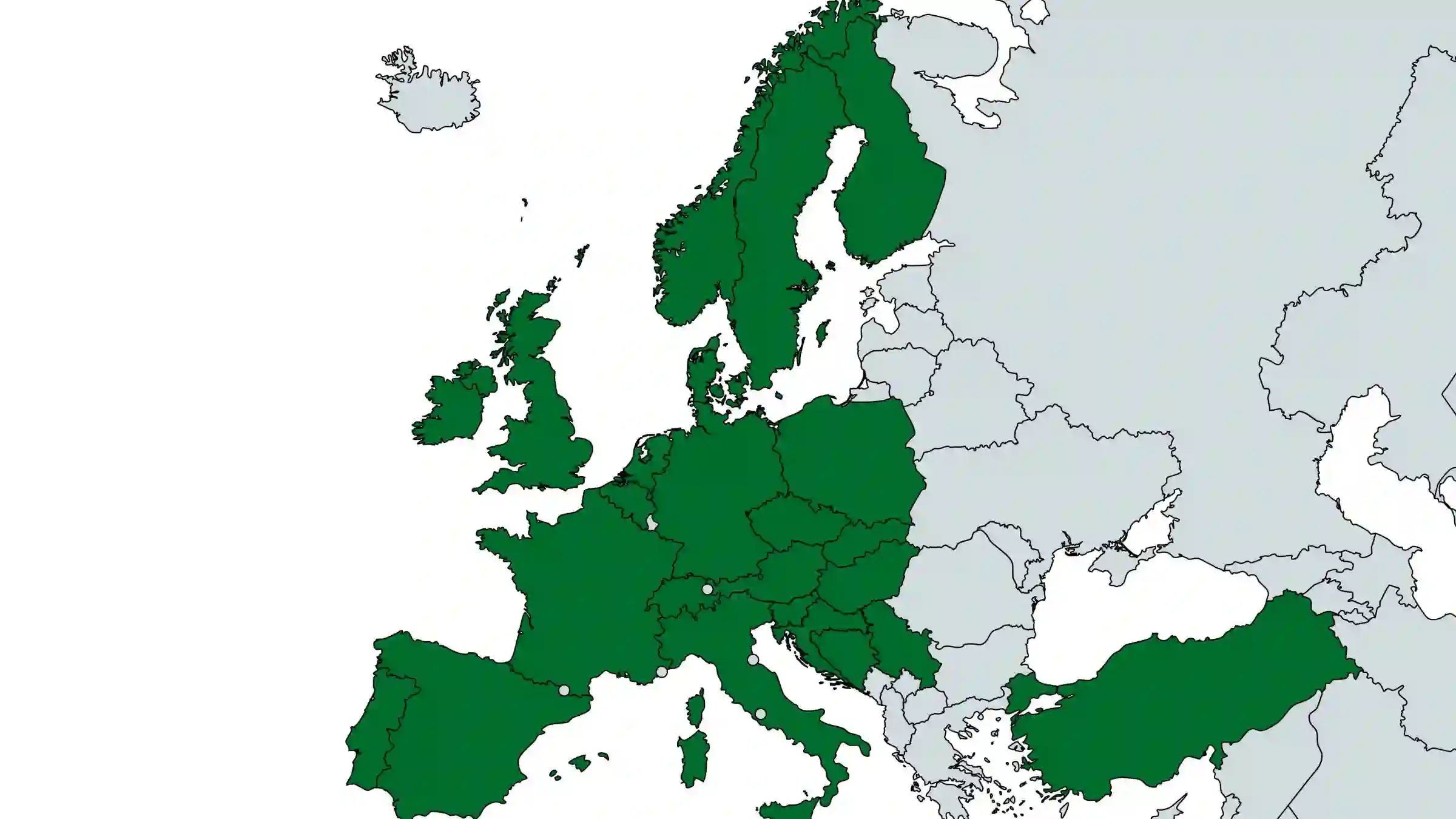 Carte habitat naturel Aselle Aquatique (Asellus aquaticus) — Europe