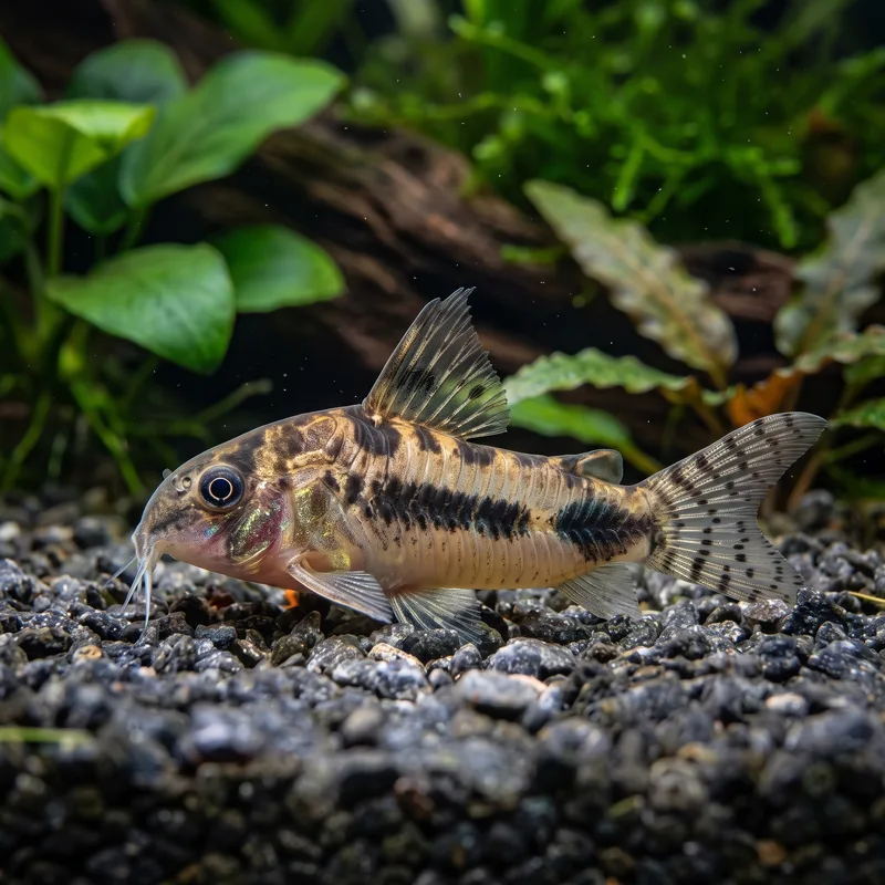 Corydoras Habrosus (Sel et Poivre) aquarium Low-tech
