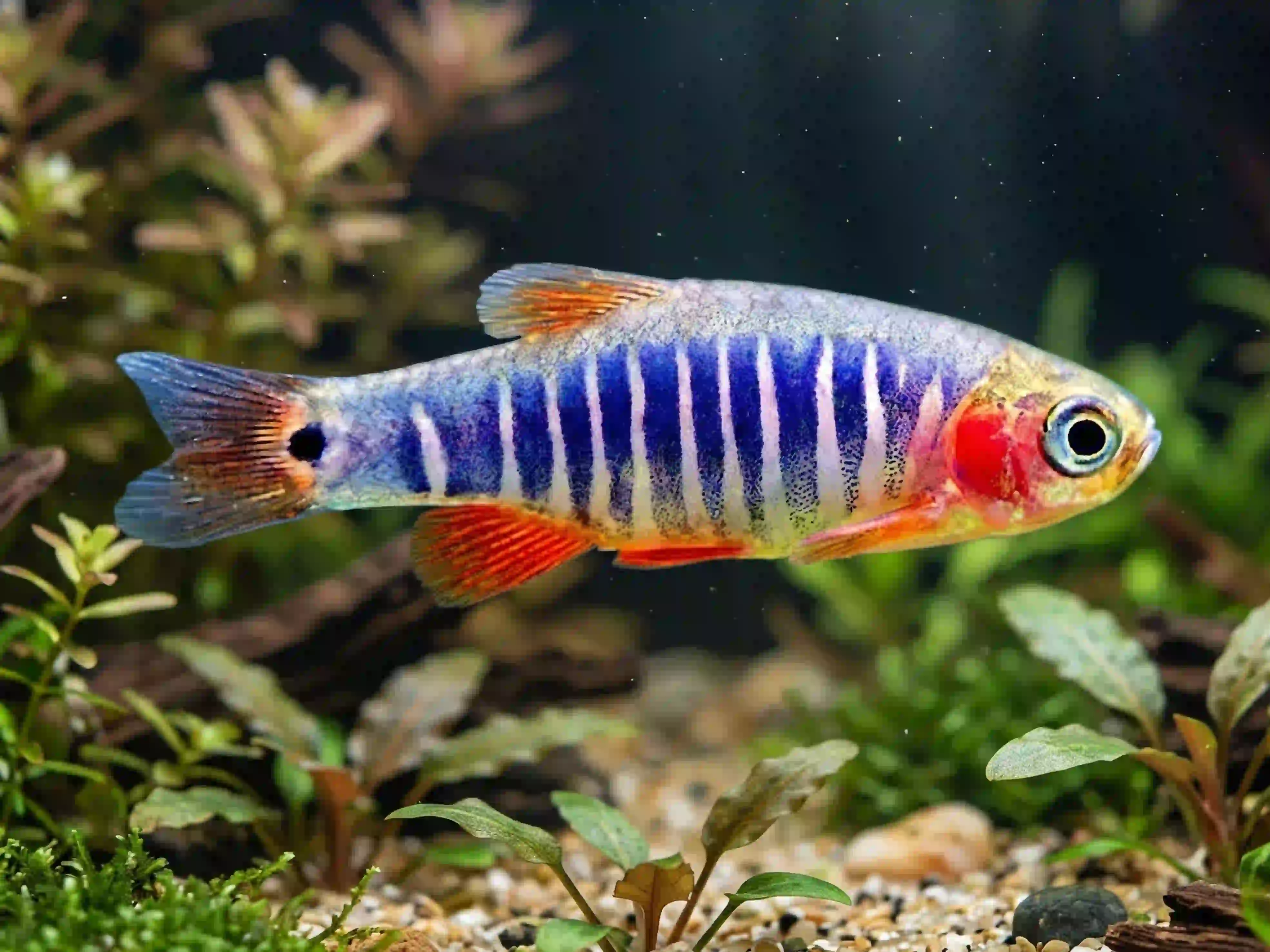 Rasbora Émeraude Danio erythromicron aquarium low-tech sans filtre