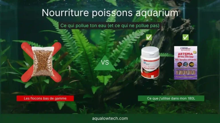 Nourriture poisson aquarium : laquelle choisir sans polluer l&rsquo;eau ?