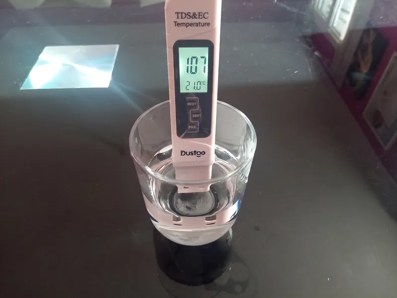 mesure tds conductimetre eau du robinet aquarium 107 ppm haute-vienne